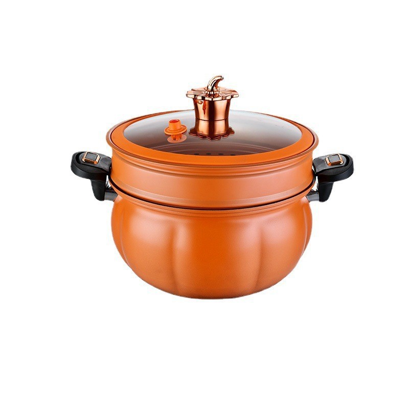 Nueva olla de calabaza hogar micro olla de presión olla de sopa multifuncional olla de cocina olla antiadherente olla a presión regalo al por mayor
