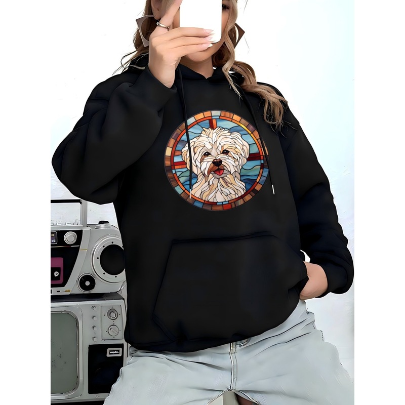 レディース カジュアル パーカー バレーボール グラフィック プリント - Cozy L|undefined