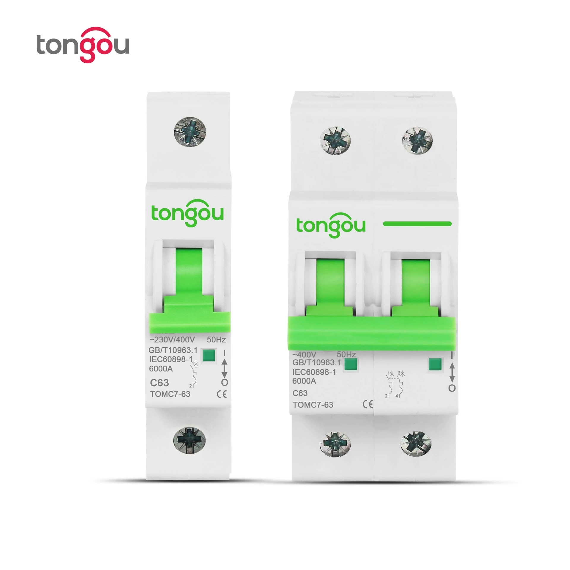 Микро-автоматический выключатель воздуха 1P2P3P4P дома 63A пустые 6KA перегрузки защита от короткого замыкания MCB трансграничный