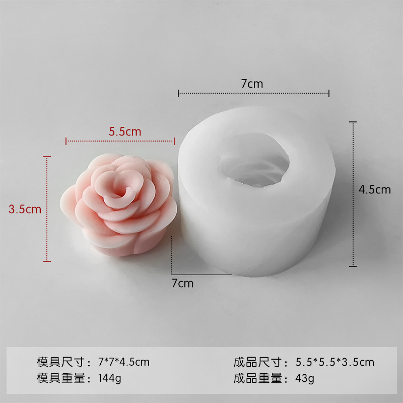 ✅ さまざまな花のシリコンモールド diy チョコレートフォンダンローズフラワー接着剤アロマセラピー石膏キャンドルモールド|undefined