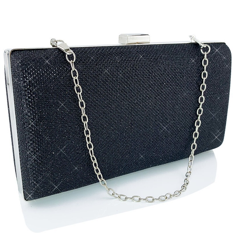Glitter rectangular crossbody banquet evening bag party women's clutch