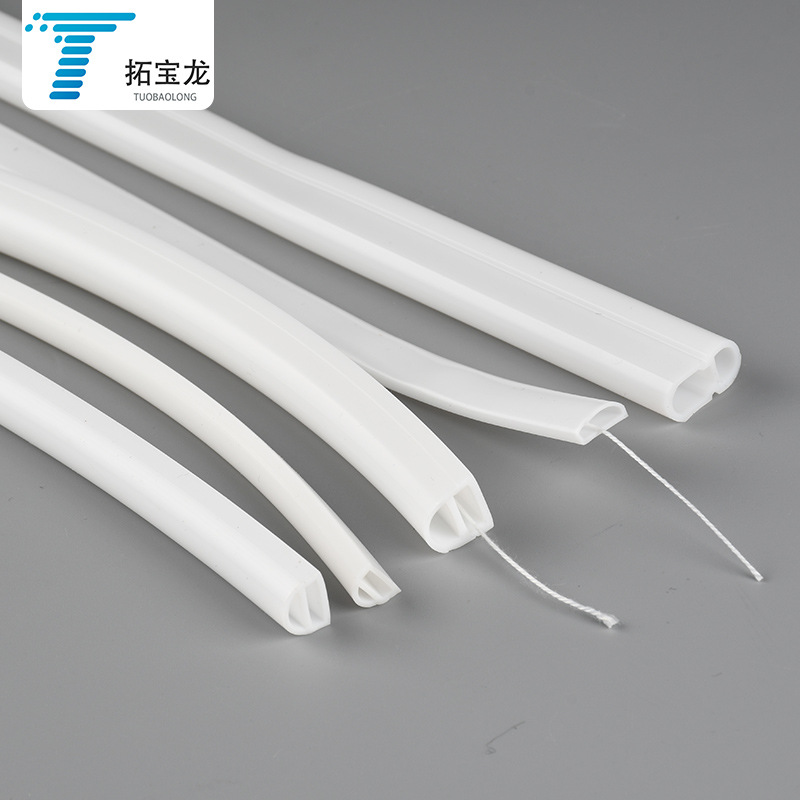 White silicone waterproof tubular collar