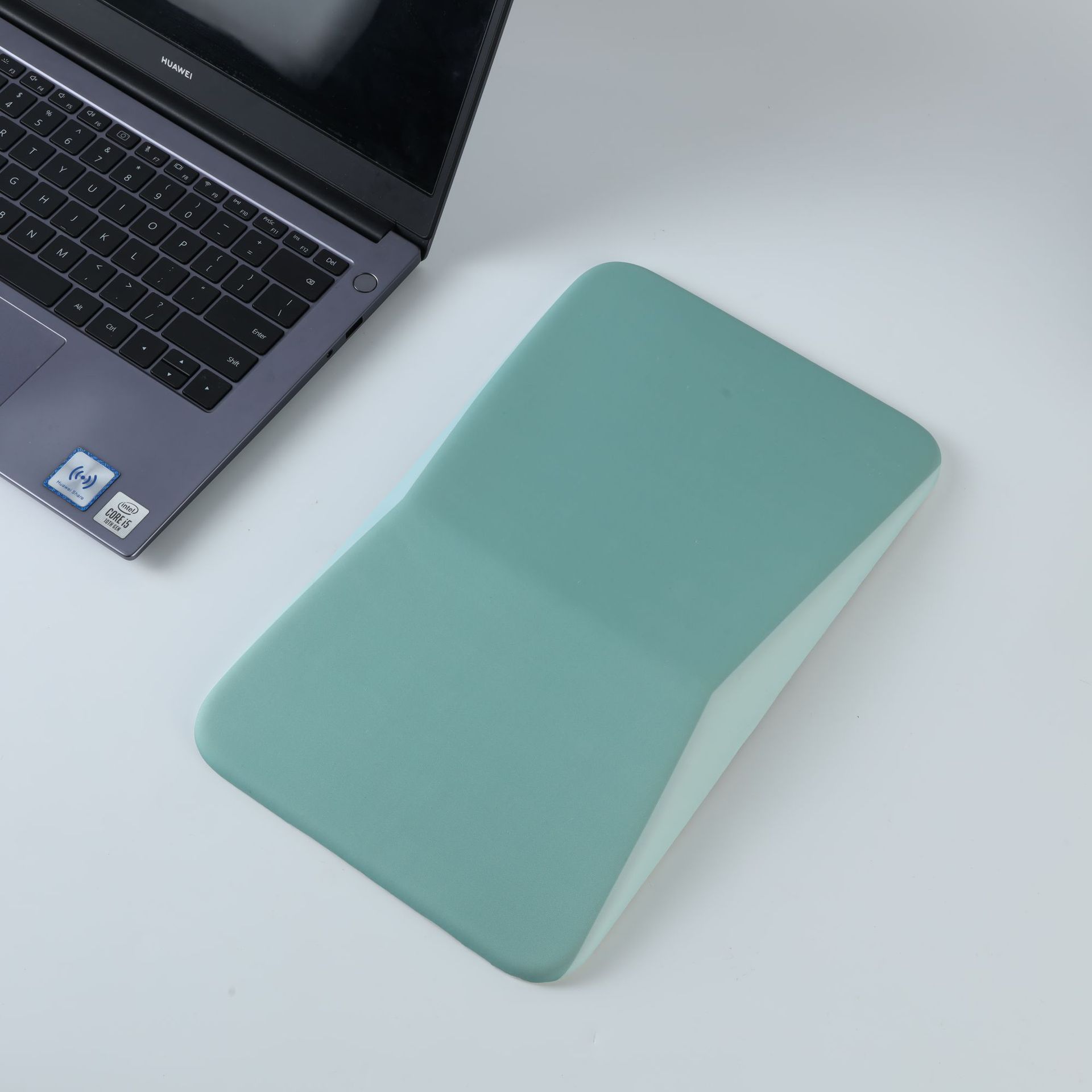 Alfombrilla de ratón de espuma viscoelástica con base de silicona, antideslizante, para escritorio, oficina, de alta calidad, con diseño de seda de leche