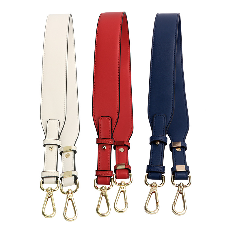 Underarm bag shoulder strap replacement accessories shoulder bag strap wide strap single purchase genuine leather bag black portable short bag strap