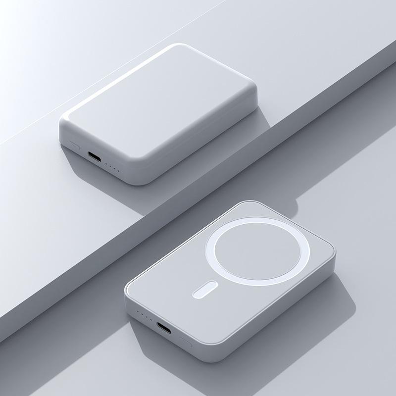 国境を越えた卸売磁気ワイヤレス MagSafe パワーバンク大容量内蔵ケーブル高速充電モバイル電源カスタマイズ|undefined