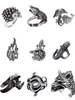 Retro one size ring, set, accessory, European style, punk style, wholesale