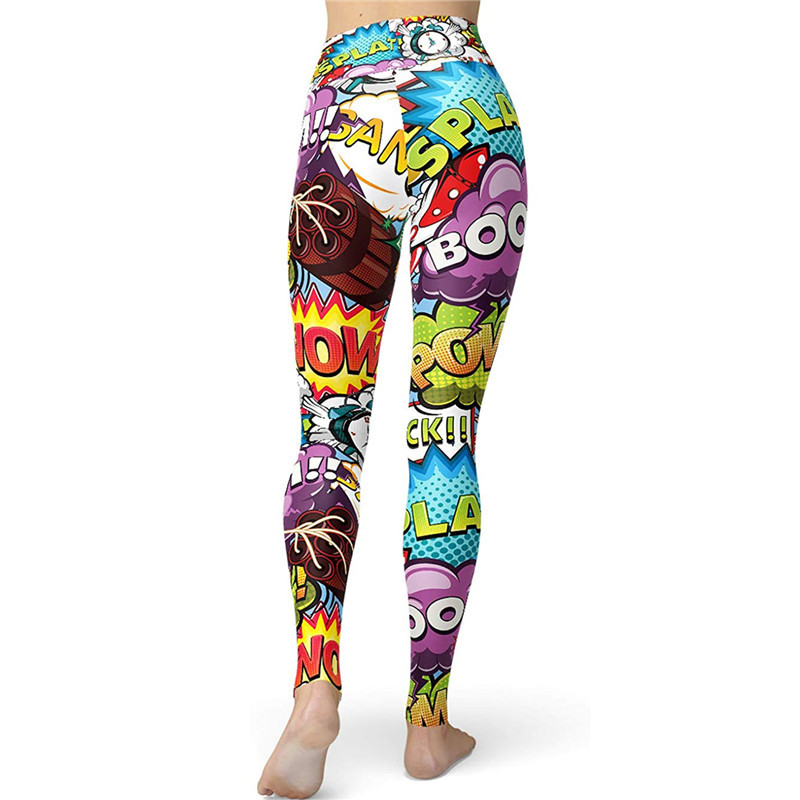 Classic Style Printing Chlorinated Fiber Polyester Active Bottoms Jogger Pants display picture 5