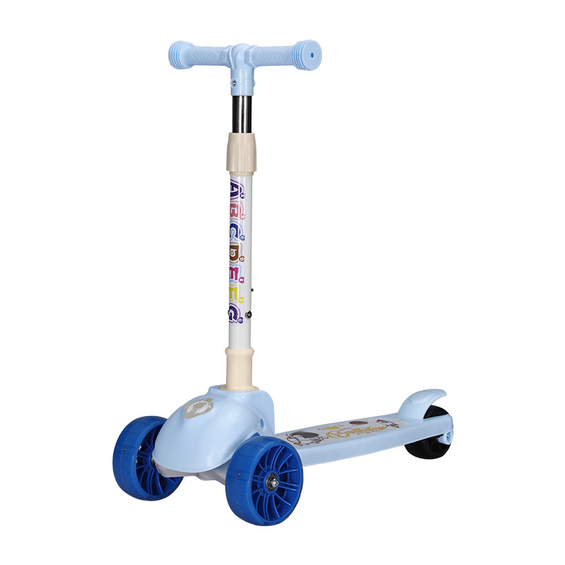 Nuevo spot scooter para niños plegable 2 - 7 años de edad, niños y niñas flash patina de tres ruedas 2 - 7 años de edad