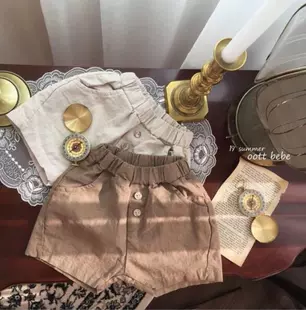 Шорты для малышей лён свободные