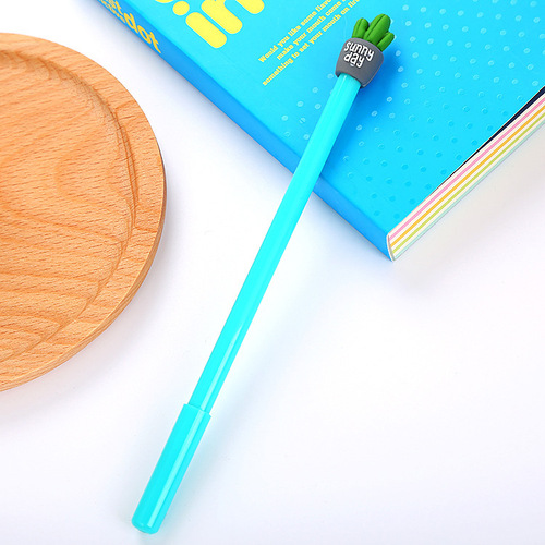 Korean Student Pen Creative Cactus Plant Shape Neutral Pen, Fresh and Cute Water-based Signature Pen