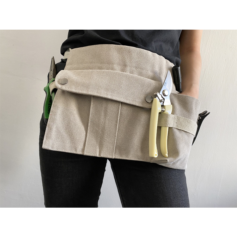 Lienzo engrosamiento construcción carpintería especial cinturón resistente al desgaste bolsillo de cintura multifuncional juego de almacenamiento de peluquero