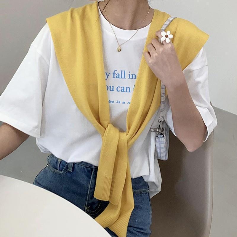 2024新款针织开衫女春夏秋披肩外搭高端粉色韩式森系配裙子黄色