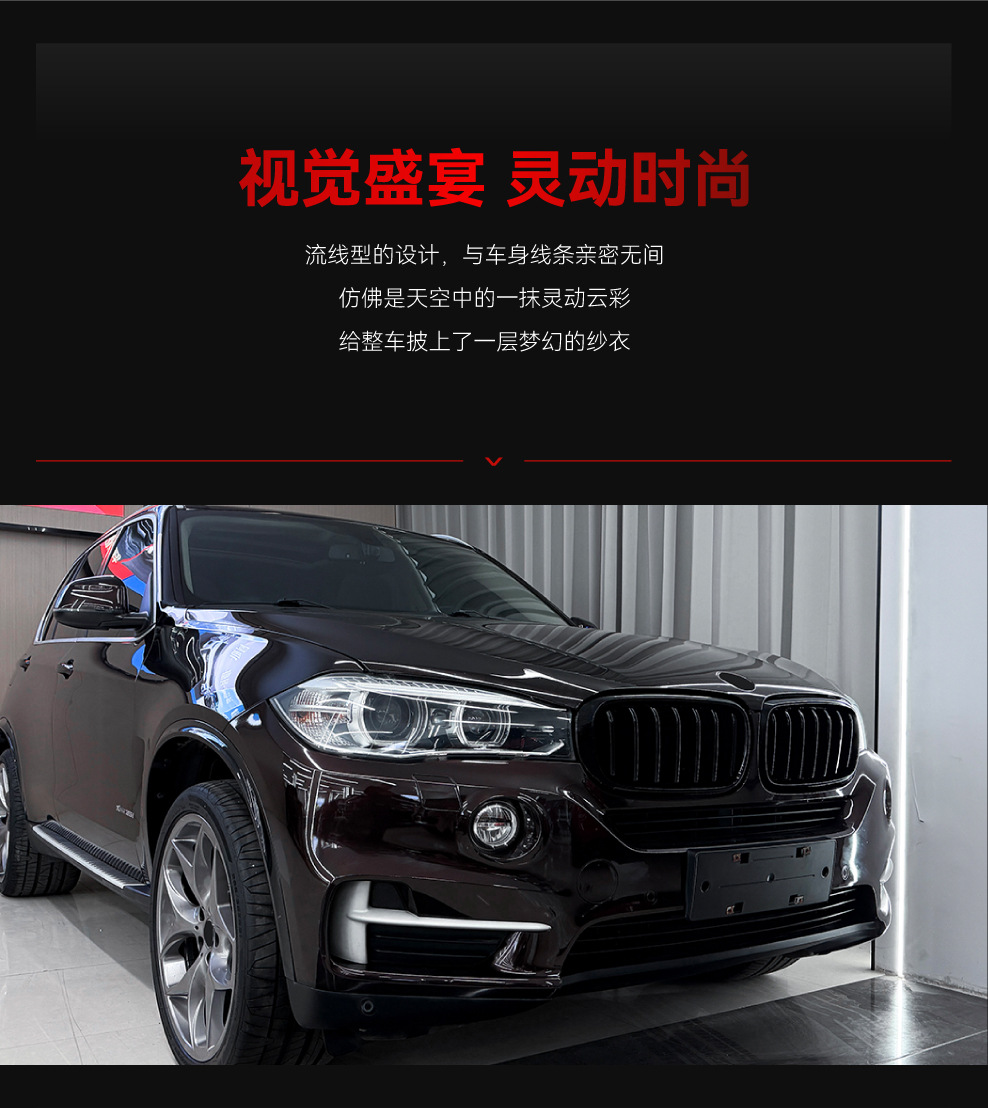Applicable to Bmw X5 X6 F15 F16 2014-2018 Single-Line and Double-Line Front Grille Air Intake Grille Cross-Border Modification