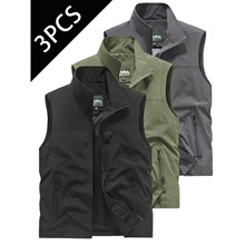 E 12142 Polyester Vest Multi Pocket Jacket �����װ����