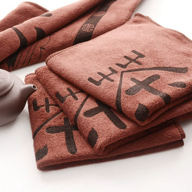 Hygienic Tea Towel — Thickened Handkerchief for Tea Set, Soft Absorbent, 30×30 / 35×35 cm