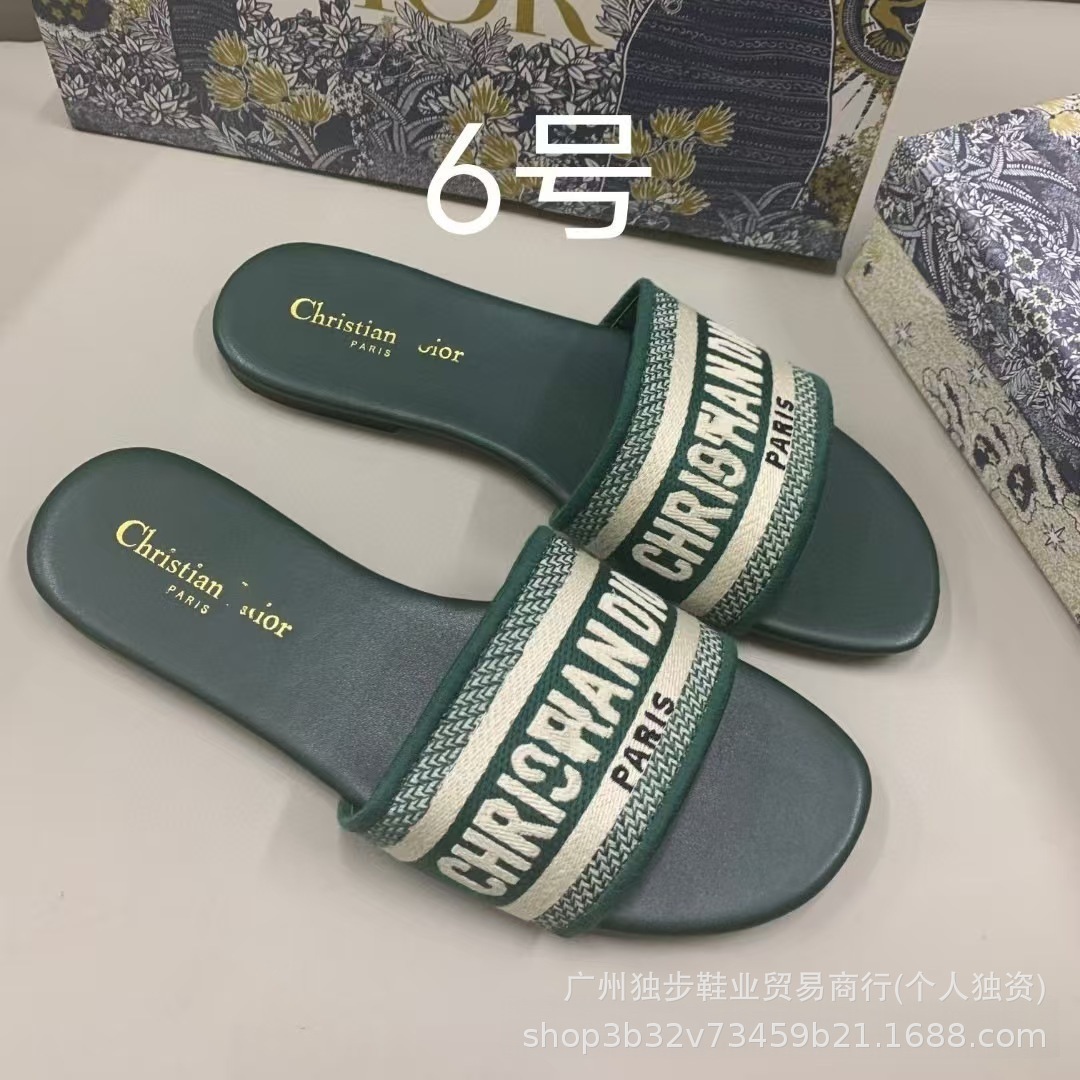 Zapatillas de piso plano de moda versátiles en forma de una forma D clásica transfronteriza adecuada para extranjeros no molestes nacionales image 12