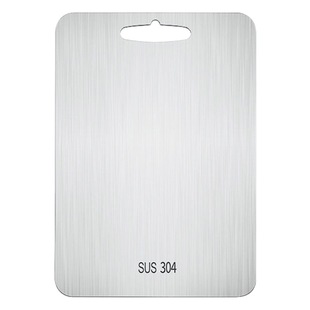304 Stainless Steel Cutting Board Double-sided Mildew-proof Cutting Board Household Square Cutting Fruit Cutting Board Kitchen Rolling Board Cutting Board