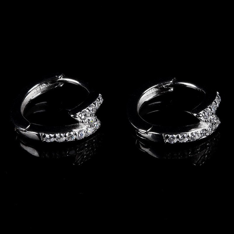 Diamond Lightning Earrings Zircon Ear Cuffs For Men And Women_voghion.com