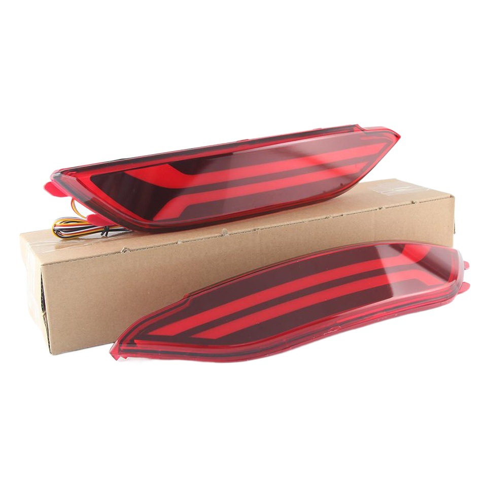 Aplicable a 2015 moderno Tucson parachoques trasero modificación luz anti-colisión LED luz de freno trasera advertencia