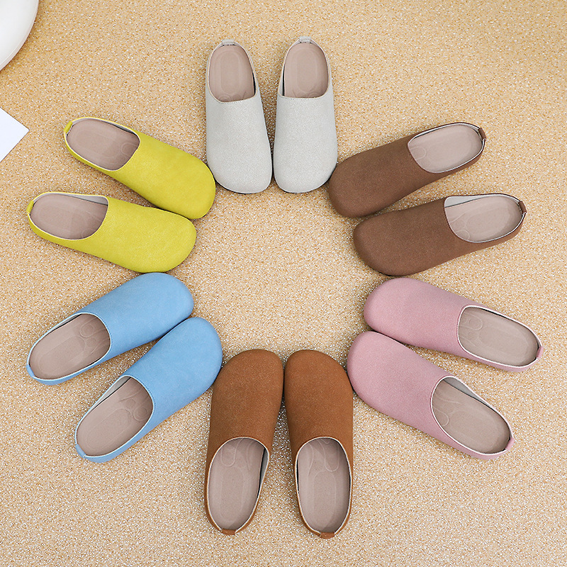 Bocken zapatos de mujer de verano nuevos zapatos de dopamina mitad zapatillas de zapatillas de cuero zapatos de moda image 5
