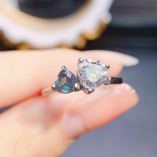 Factory wholesale explosions Alexander ring S925 silver inlaid stone 5*5 selling Europe and the United States a generation of hair