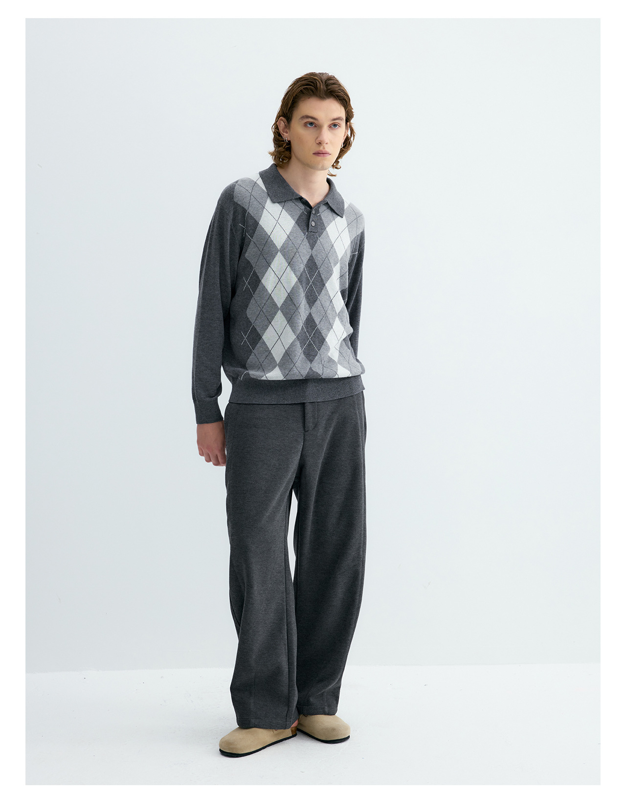 UNF Ralph Plaid 300g Polo Sweater