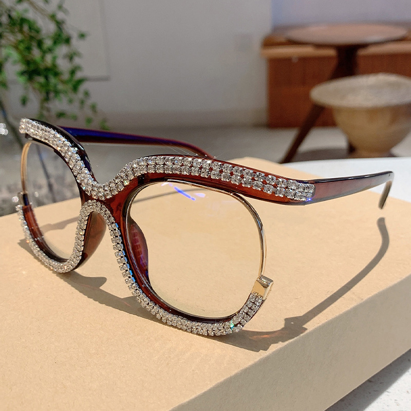 Geometric Pattern Women's Gender Vintage Style Classic Style Geometric PC Polygon Full Frame Optical Glasses