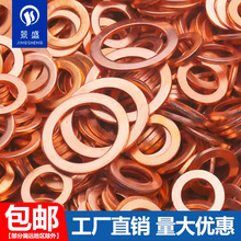 紫铜平垫片超薄车船表用加厚密封垫圈m5m6m8m10m12m14m16m18-m42