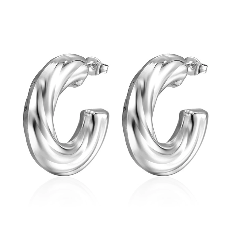 Серьги из нержавеющей стали, европейский стиль, 18 К, оптовая продажа