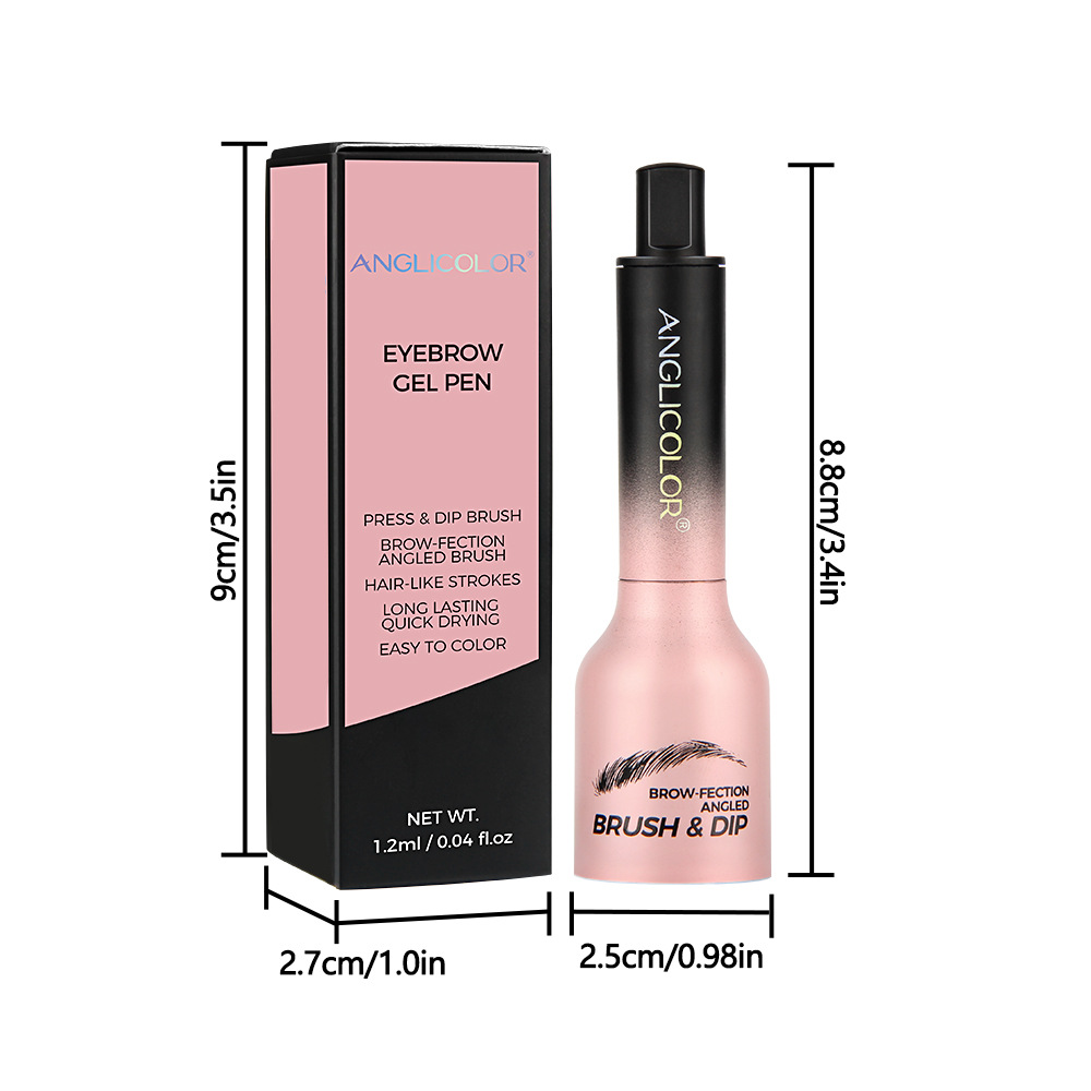 Εκρηκτική βαφή φρυδιών με υγρή βαφή φρυδιών μακράς διαρκείας με ανάπτυξη χρώματος, φυσικό τρισδιάστατο φυσικό άγριο φρύδι_voghion.com