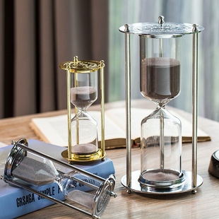 European-Style Hourglass Ornament Home Retro Decor Creative Gift Simple Glass Decoration Drip Business Gift