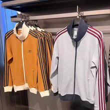 秋冬款有标男子华夫格外套刺绣小标休闲夹克情侣款KB8952