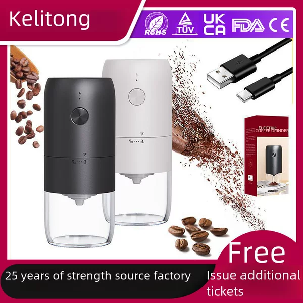 Factory Wholesale Coffee Grinder Cross-border Ceramic Core Grinder Rechargeable Electric Coffee Grinder