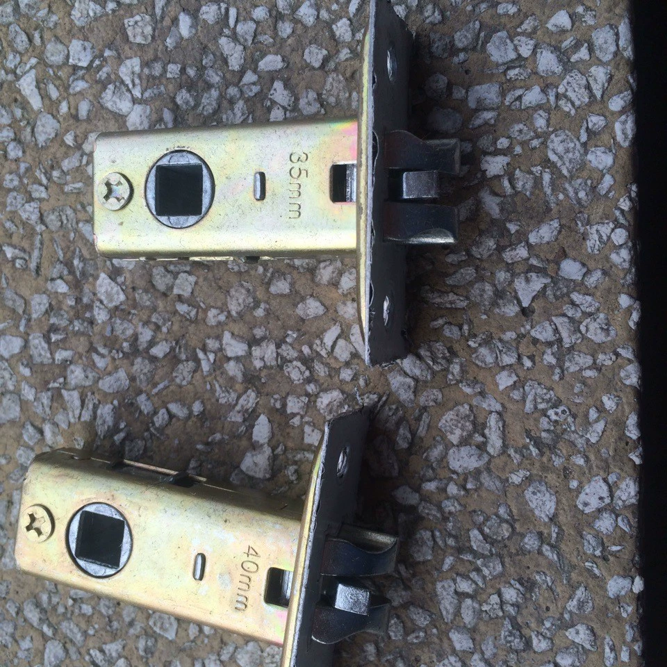 Корпус замка с тремя зубцами, пластиковый стальной корпус дверного замка, корпус замка без ключа