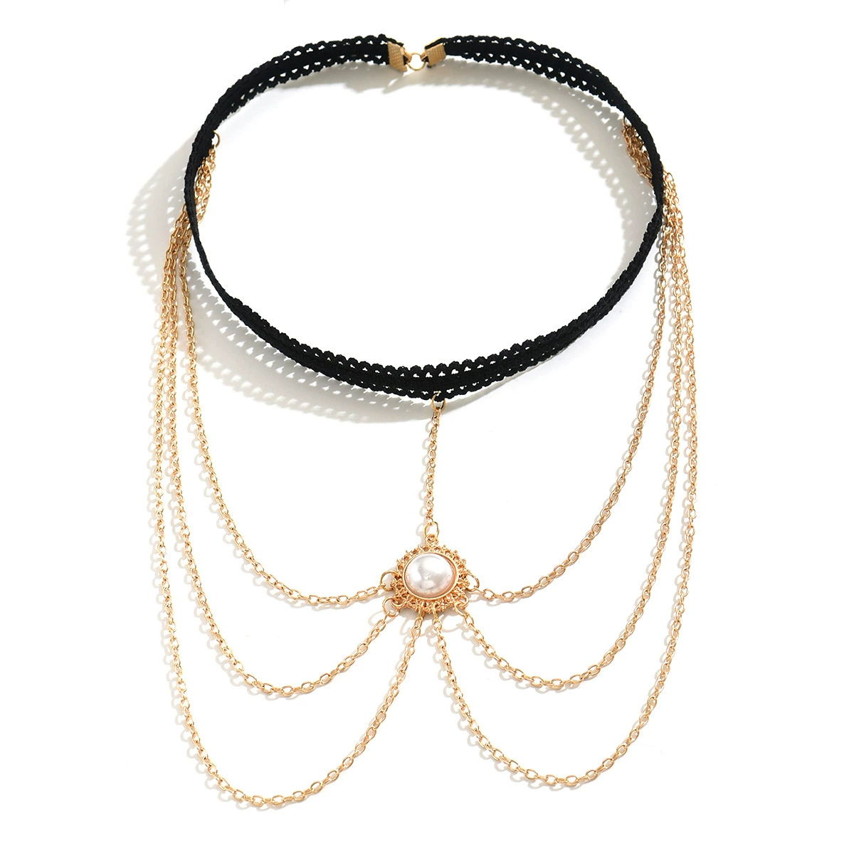 Fashionable accessory, beach jewelry from pearl, pendant, (Cross-border trading)