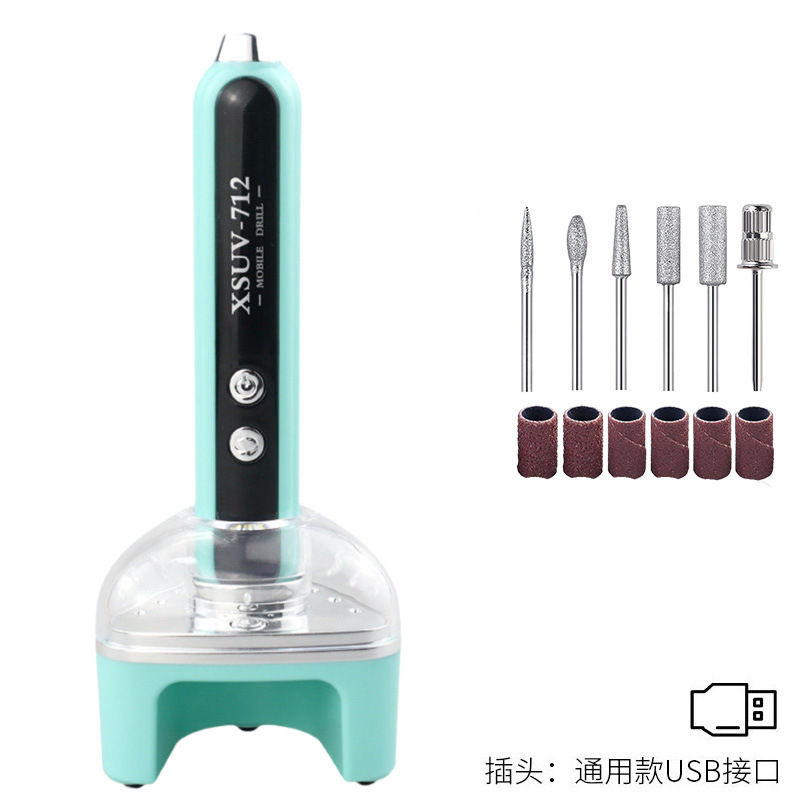 Cruzado de uñas pulidoras 35000RPM recargable de eliminación de uñas pulidoras de eliminación de piel muerta herramienta de pulido de uñas