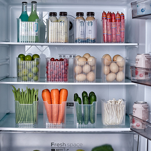 冰箱侧门收纳盒 家用储物盒大号零食蔬果棒冰分类整理冷藏收納盒