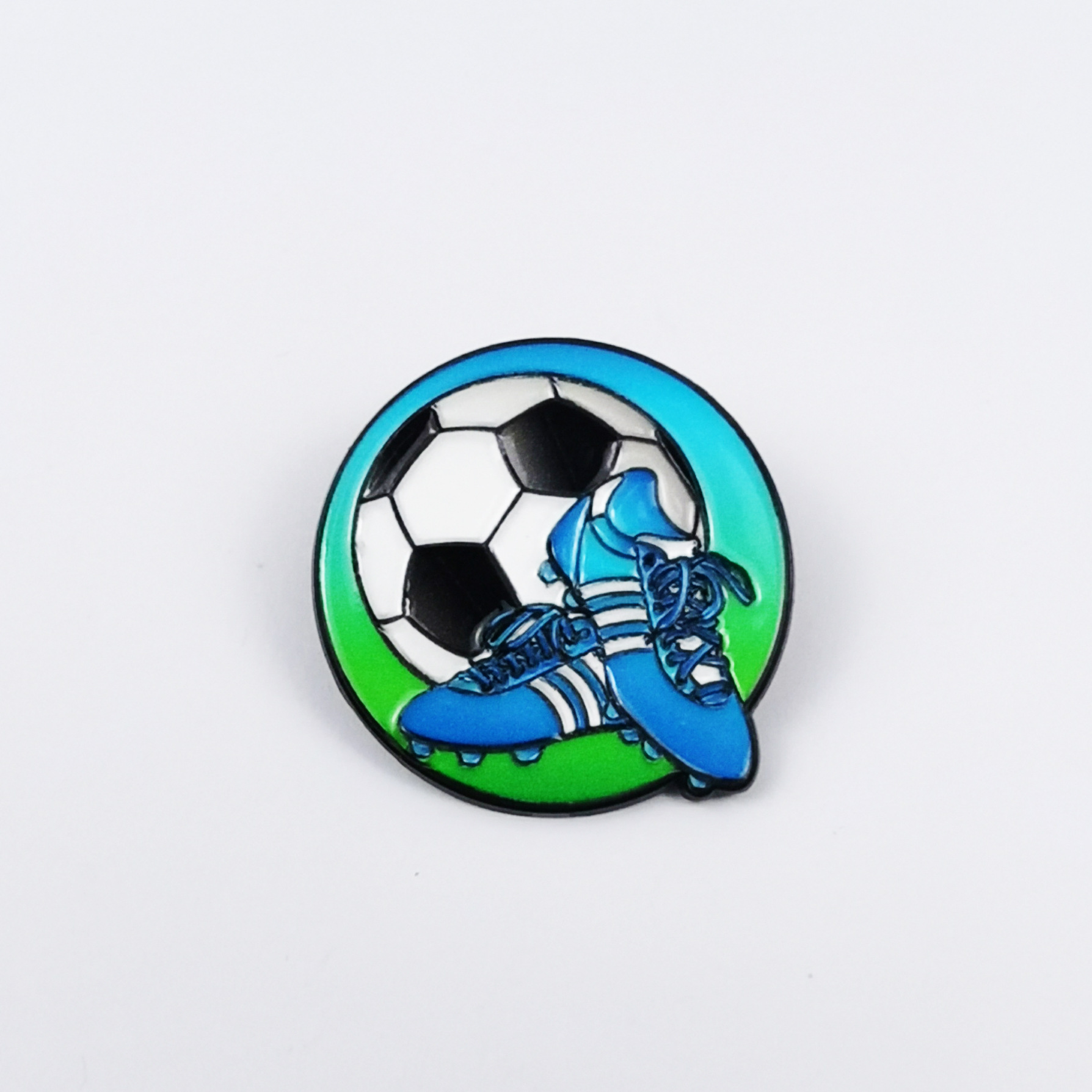 Broches de fútbol creativo de la Copa del Mundo eventos deportivos recuerdos accesorios mochilas personales insignia metálica al por mayor