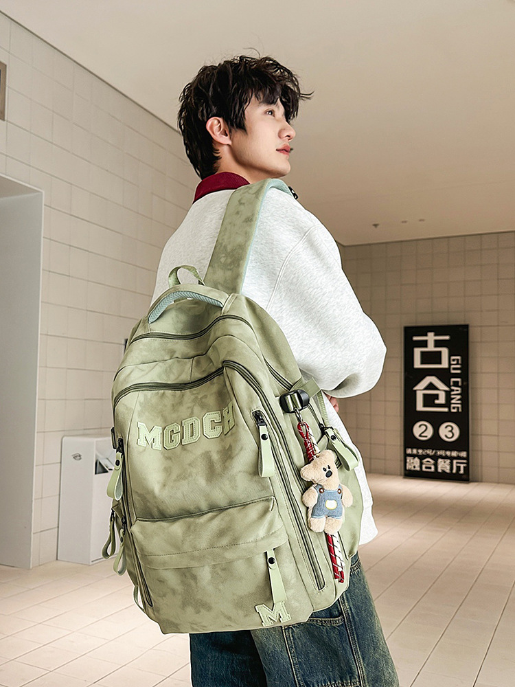 大容量カバン男女韓国版シンプルな高校大学生パソコン旅行リュックサック中学生リュックサック