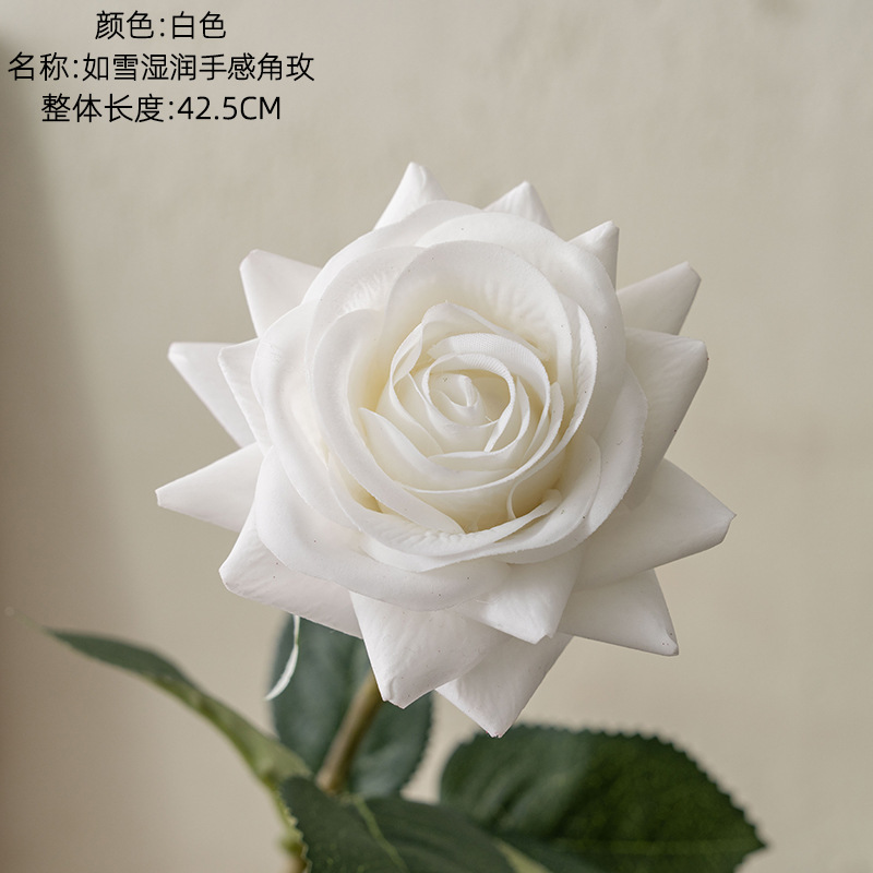 INS estilo Toque Hidratante Rosa fábrica de flores artificiales decoración del hogar de la boda que sostiene la pared de la flor falsa MW60000