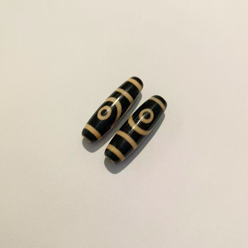 チベット式瑪瑙天珠2-9眼天珠牙黄風化包糊38mm天珠diyアクセサリーネックレス【a級】|undefined