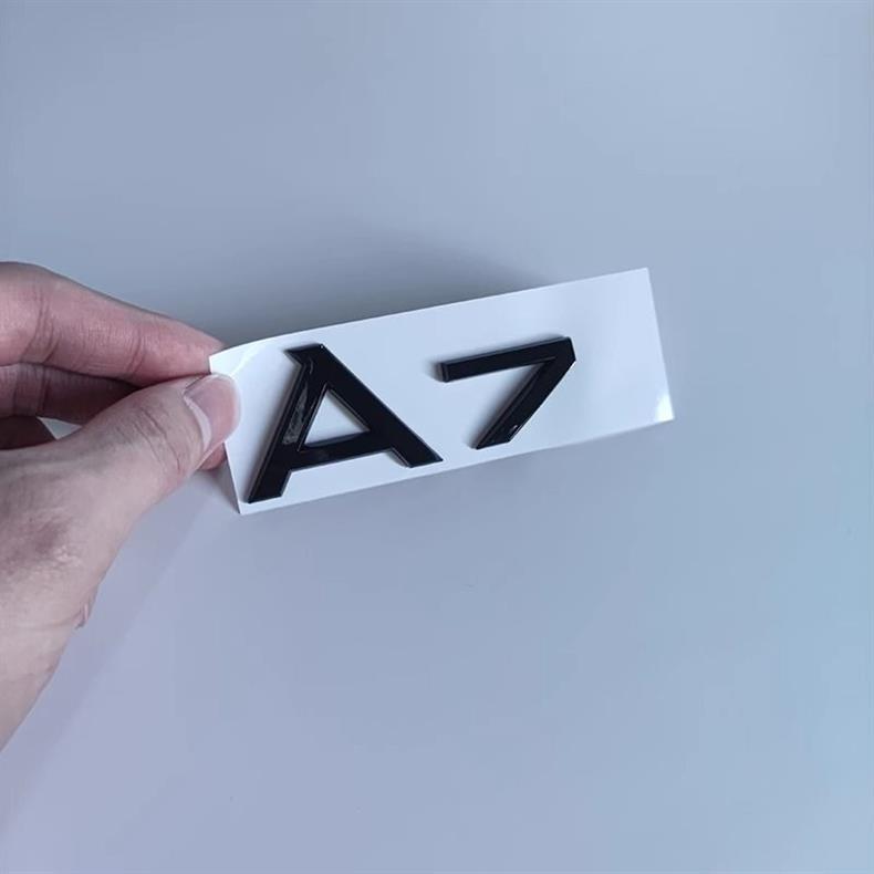 Audi A3 A5 A7 black rear emblem, rear lettering, 45 four-wheel drive, engine displacement lettering, grille emblem, four-ring emblem, modification