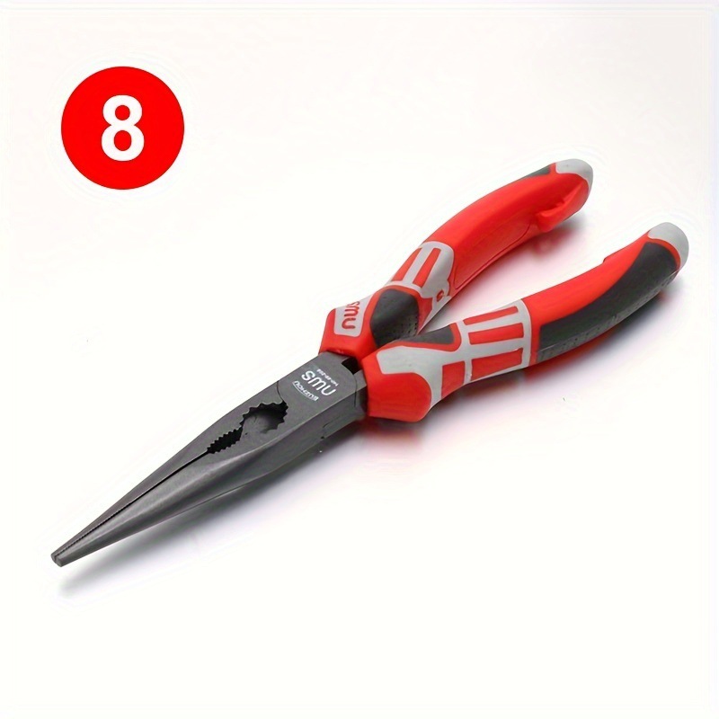 Cortadores de Alambre Excéntricos de Acero al Cromo Vanadio, Alicates de Punta Aguja, Alicates Diagonales, Alicates Diagonales de Cabeza Grande, Alicates de Electricista, Alicates para Cable de Acero