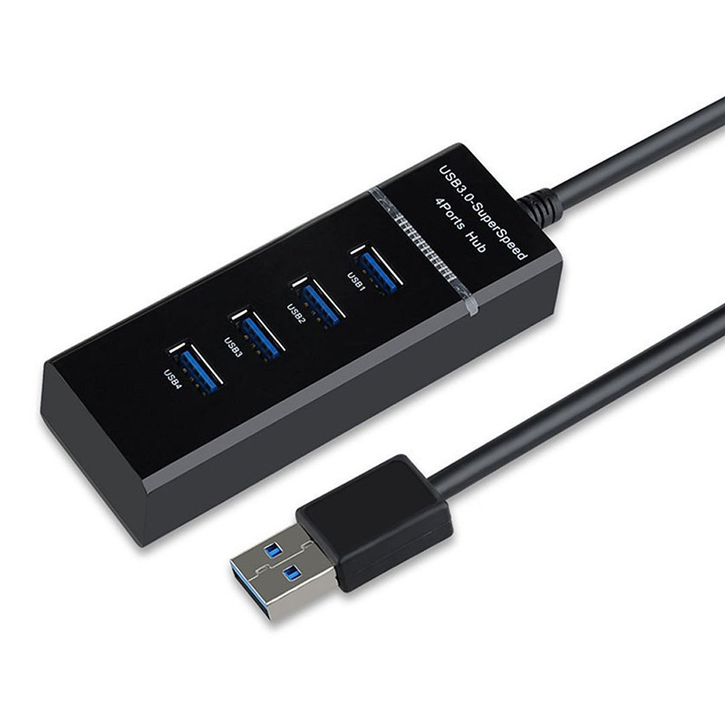 USB HUB 3.0一拖四口高速集线器usb扩展器电脑usb分线器拓展4口