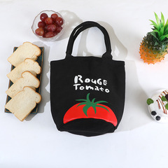 Lunch bag bento box bag insulated bucket bag student round lunch box bag bento box rice bucket insulated bag bring lunch tote bag