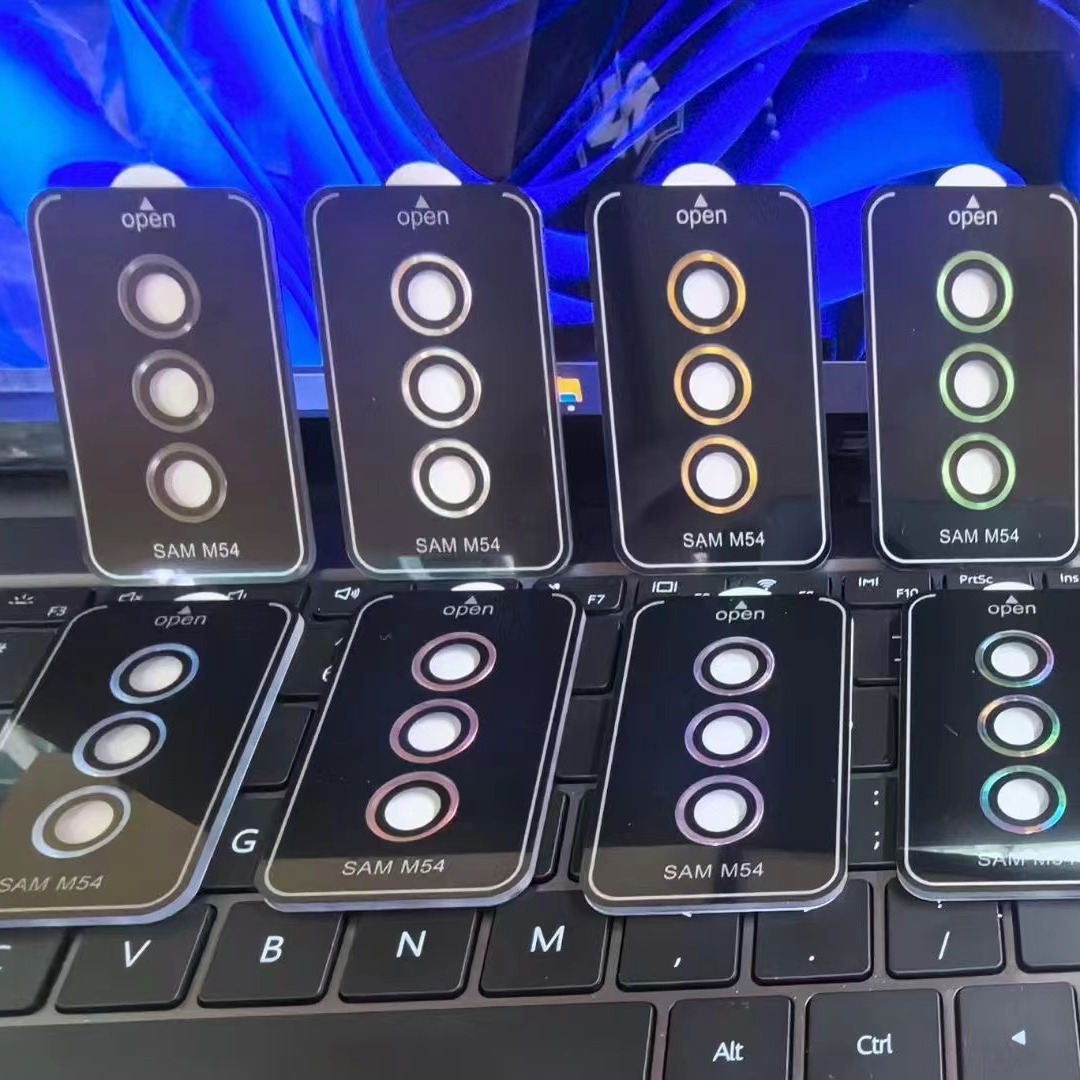 Aplicable a Samsung Galaxy M54 película de lente de teléfono celular cámara metal ojo de halcón con segundo adhesivo magia película protectora HD