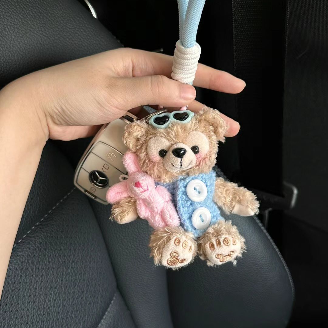 Shirley Mei Regalo para niña, bolso de mujer, adorno, muñeca de felpa, coche, Tamiflu, llavero, colgante lindo