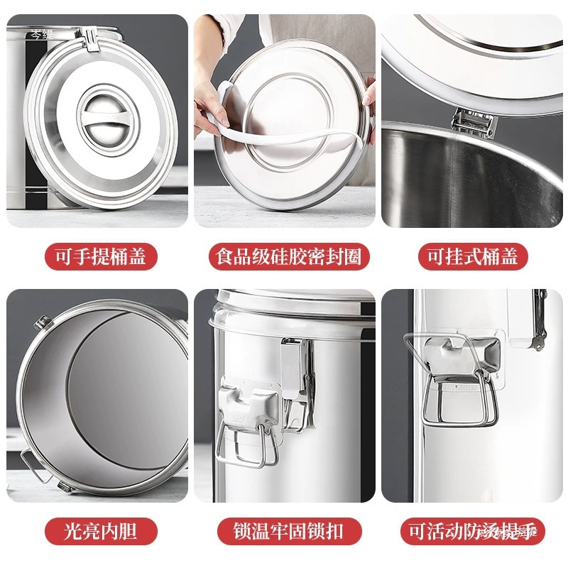 Капacious thermal barrel for commercial use stainless steel, ice bucket, cooler bag