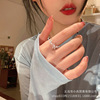 One size fashionable design advanced ring, light luxury style, high-quality style, on index finger