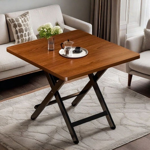 Small Table Folding Table Multi-Functional Household Multi-Person Dining Table Portable Dining Table Foldable Dining Table Small Table for Stalls